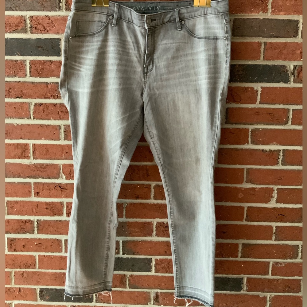 Gray jeggings